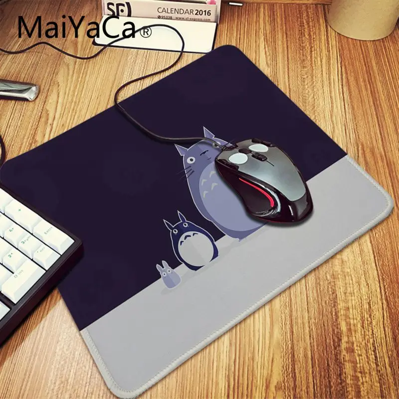 Черный и белый коврик для мыши Maiyaca с надписью My neighbor totoro|Коврики мышей| |