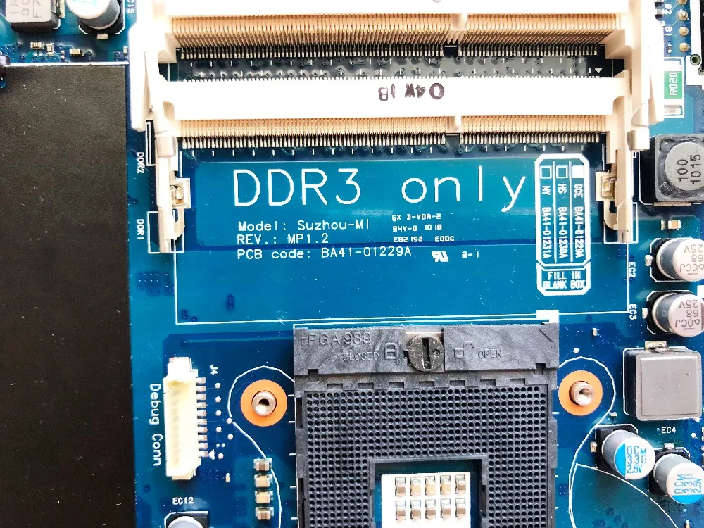 Оригинальная материнская плата для ноутбука Samsung R430 R480 R440 HM55 BA41 01229A BA92 06357A