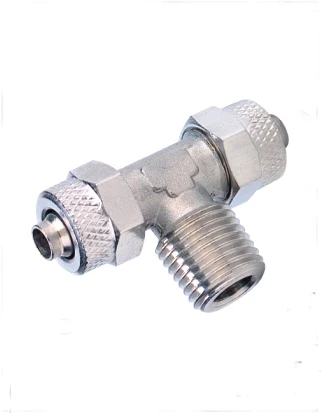 Трубка 8mm-1/2 BSP нить Мужская Tee пневматическая латунная быстрая штуцер для
