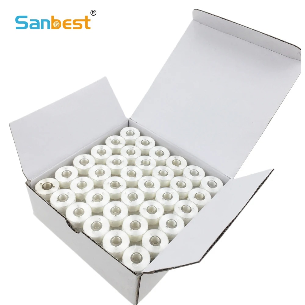 Полиэфирные намотки Sanbest 144 шт. шпули с пластиковой нитью размер L (SA155) для