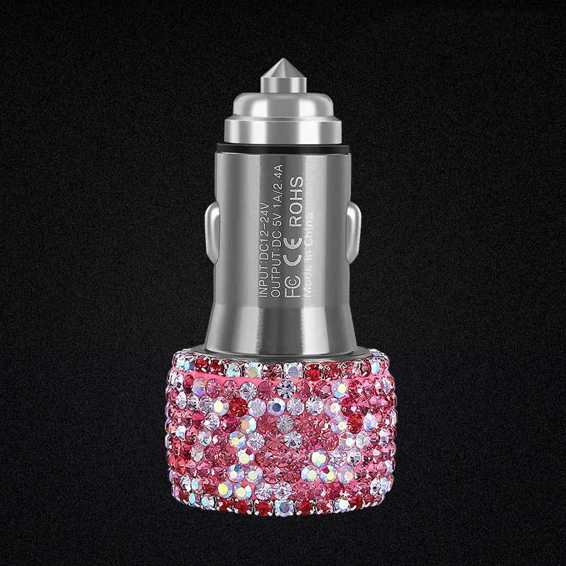 Bling Crystal 3 в 1 кабель для зарядного устройства двойной зарядное устройство usb