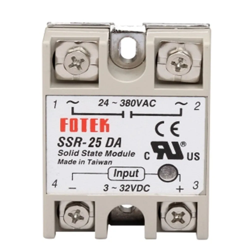 

1PCS Solid State Relay SSR-40DA SSR-25DA dc-ac 10A 25A 40A Actual 3-32V DC to 24-380V AC SSR Relay Unprotected