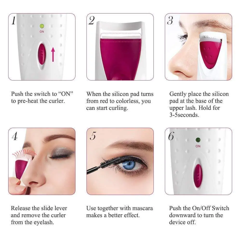 Бигуди для ресниц инструмент поднятия электрическая Стойкая подводка глаз