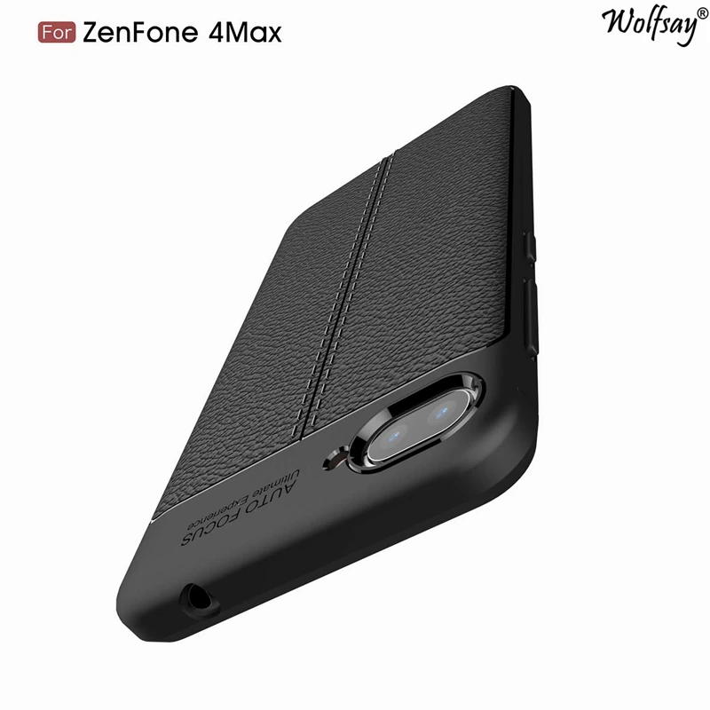 Чехол Wolfsay для Asus Zenfone 4 Max ZC554KL мягкий чехол из кожи и ТПУ | Мобильные телефоны