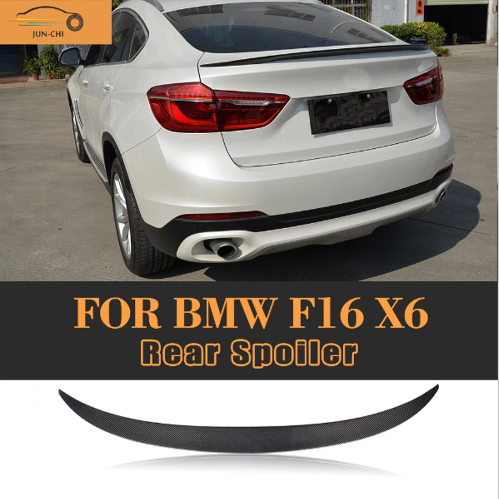 Задний спойлер на крышу багажника для BMW F16 X6 2015 2016 2017 углеродное волокно задний