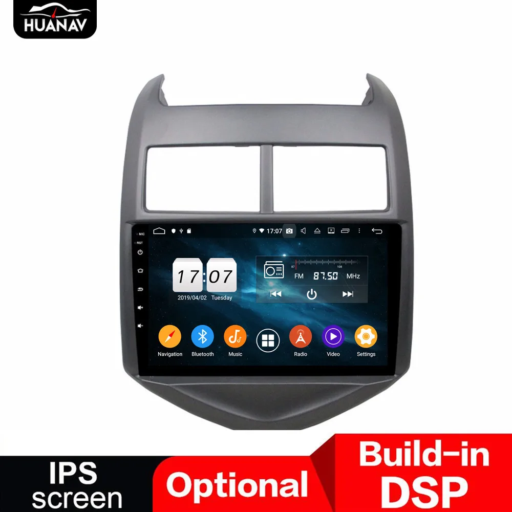 DSP Android 9 0 автомобильный без DVD плеера GPS навигация для Chevrolet Aveo 2011 + Авторадио