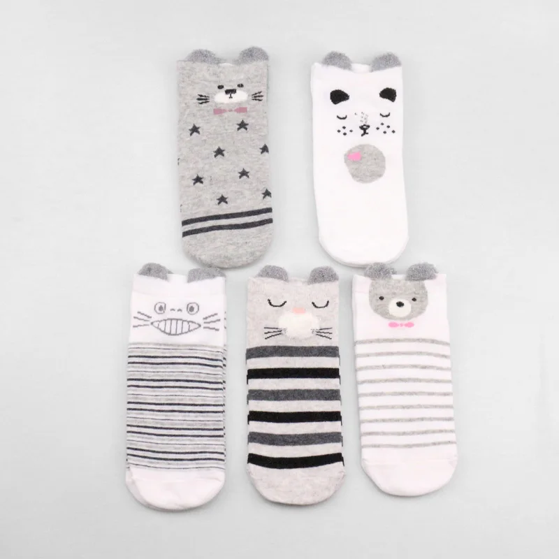 13 women socks Хлопковые женские носки, милые мопс, собака, кошка, лиса, милые Лолита носки, короткие бамбуковые кавайные хипстерские женские носки, женские носки с животными - Цвет: 13 women socks