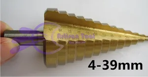 Ступенчатое Коническое сверло из быстрорежущей стали, 4-39 мм, 4241M2