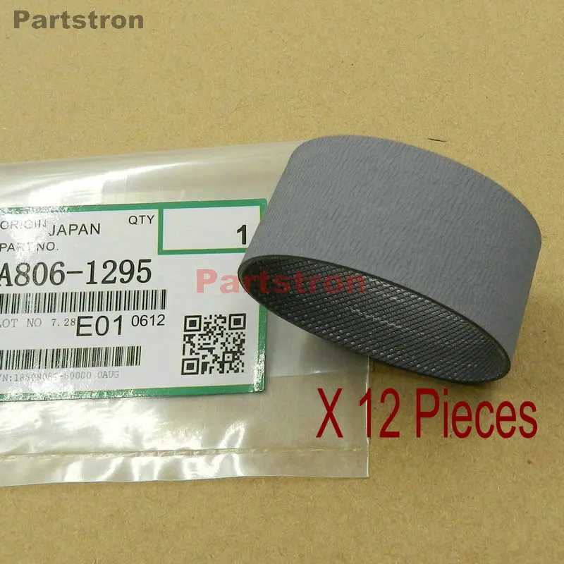 

12Pieces ADF Feed Belt A806-1295 (A680-1241) Fit For Ricoh MP4000 4000B 5000 5000B 4001G 4002 5001G 5002