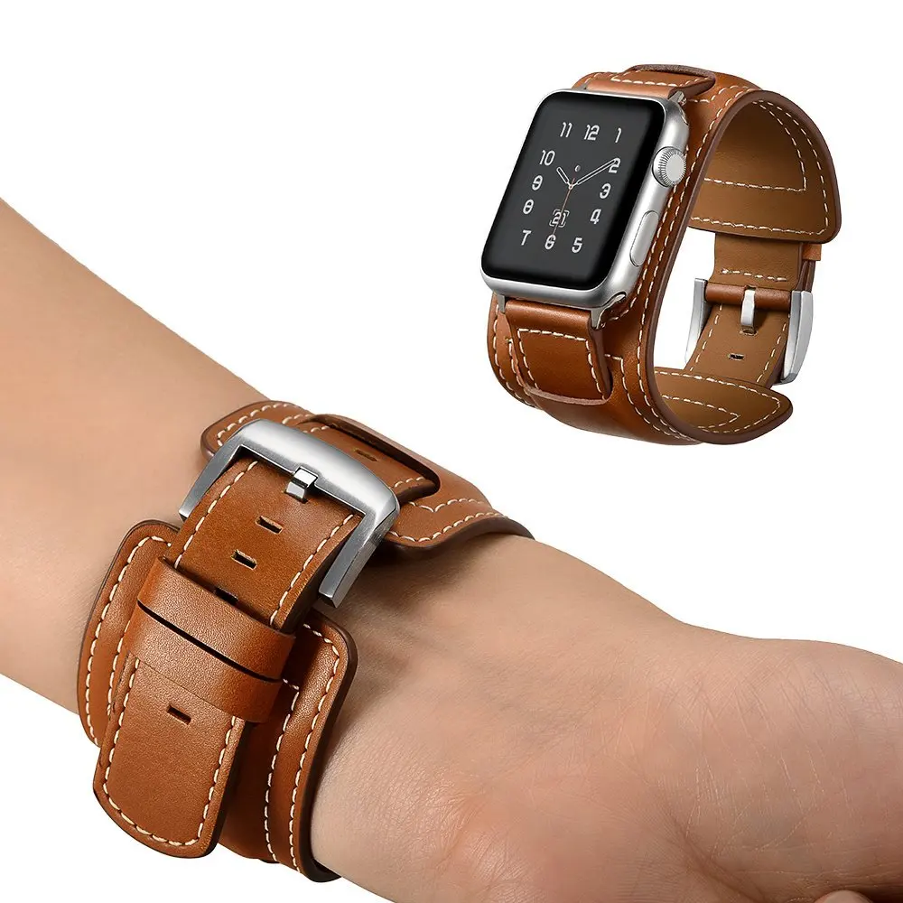 Ремешок для iwatch 3842 мм ремешок из натуральной кожи с пряжкой Apple Watch Series 3 2