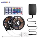 Светодиодная ленсветильник SMD 2835 Rgb, водонепроницаемая гибкая светодиодная лента, 12 В, 5 м, 10 м, 60 шт.м, 12 В постоянного тока