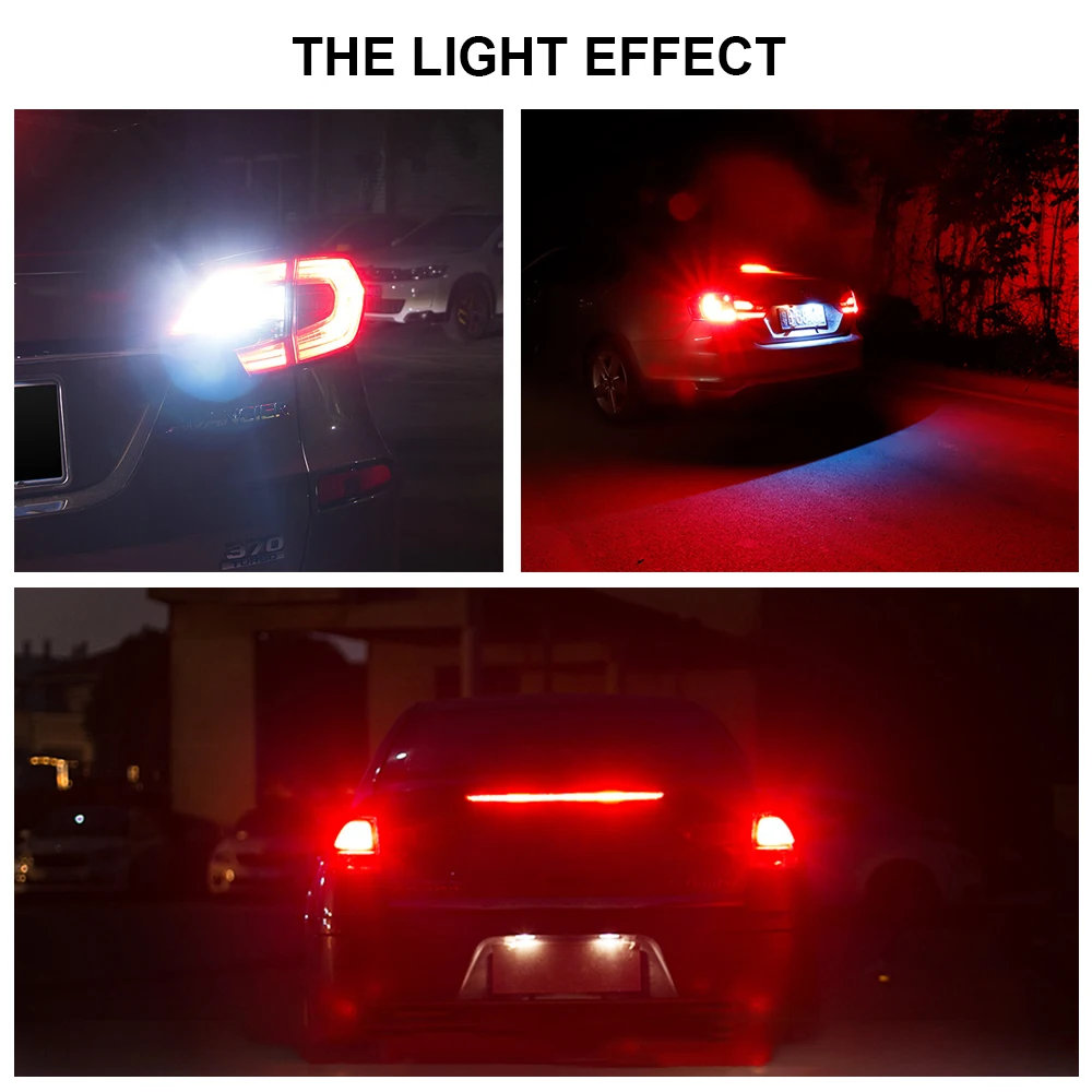 2pcs T20 7440 7443 LED W21W W21/5W Car Bulb 5630 5730 Auto Turn Signal Light Reverse Tail Brake Lights 12V | Автомобили и