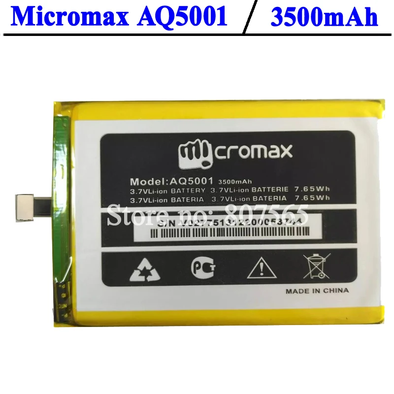 Высококачественный аккумулятор для Micromax AQ5001 3500 мАч|accumulators phone|battery for micromaxbattery |