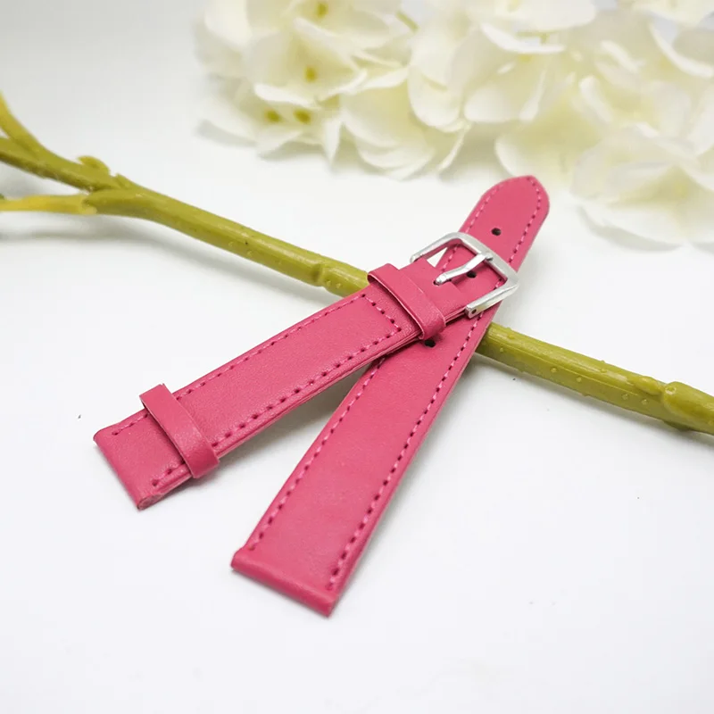 Ремешок кожаный для женских наручных часов 12 мм 14 16 мм|16mm strap|straps for watchesleather watchband |