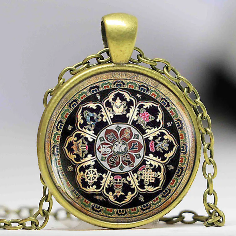 Тибетская буддийская подвеска в виде мандалы|mandala pendant|mandala necklacejewelry necklace |