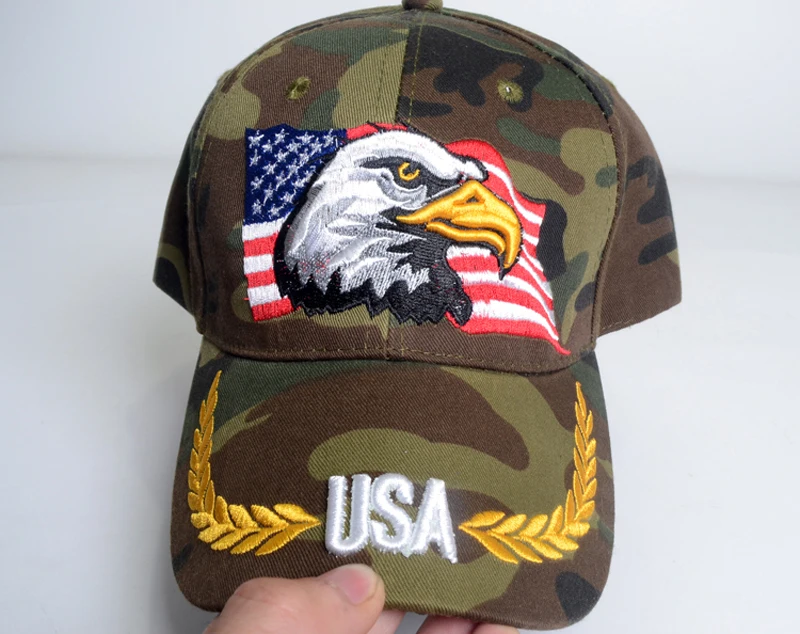 Бейсбольная Кепка с вышивкой в виде орла, флага США, бейсболка, кепка s Casquette, Повседневные Головные уборы для папы, головные уборы для мужчин и женщин