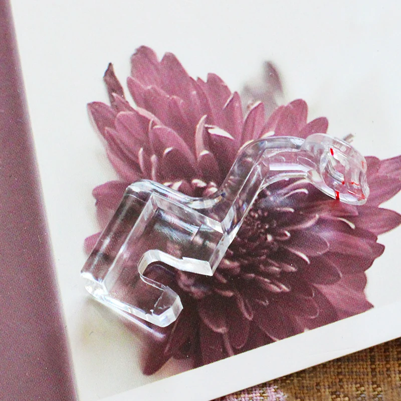 Прозрачная пластиковая вышитая прижимная лапка для шитья janome домашних швейных