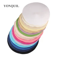 wholesale multicolours 35cm round paper straw base disc fascinator base for fascinator sinamay fascinator vintage tea party hat
