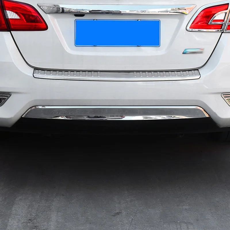 Модифицированная задняя защитная накладка Sylphy Sentra наклейка пороговое покрытие