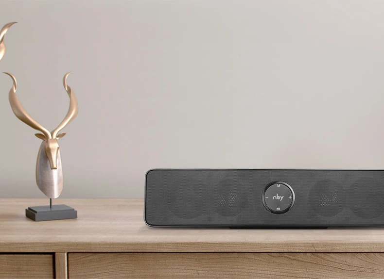 NBY 5530 беспроводной портативный Bluetooth динамик стерео коробка с усиленным басовым микрофоном открытый бас сабвуфер для телефона