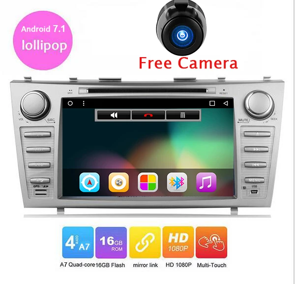 1024*600 двойной 2 Din четырехъядерный 8 &quotAndroid 1 автомобильный DVD GPS навигация для Tosyota