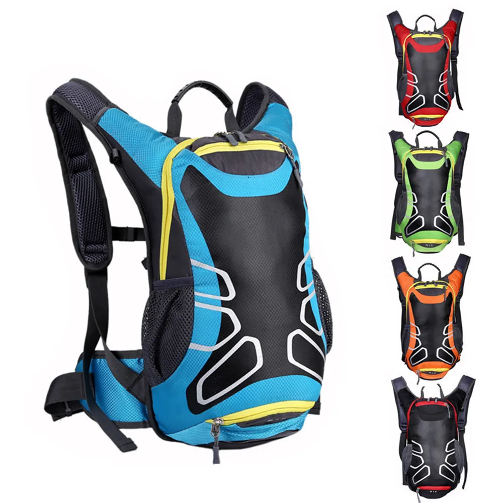 

New Outdoor Waterproof Cycling Backpack 15L Nylon Travelling Rucksack Unisex Sports Bag Breathable Running Riding Bags 5 Colors