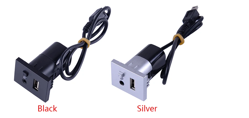 Beler MINI USB приборная панель входной модуль подключения точка MP3 3,5 мм Jack черный/серебристый подходит для Ford Focus