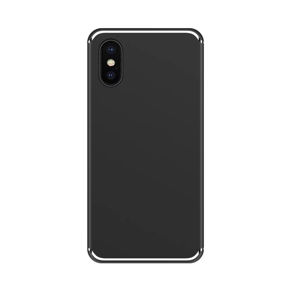 Для iphone x Чехол Жесткий PC матовый чехол для телефона s для iphone xs Max чехол прозрачная однотонная цветная крышка оболочка для iphone xr чехол - Цвет: B