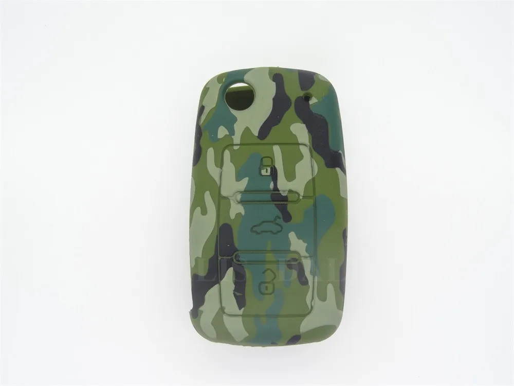 AUTEWODE силиконовый чехол для автомобильного ключа VW Golf Bora Jetta POLO Passat Skoda Superb Octavia Fabia