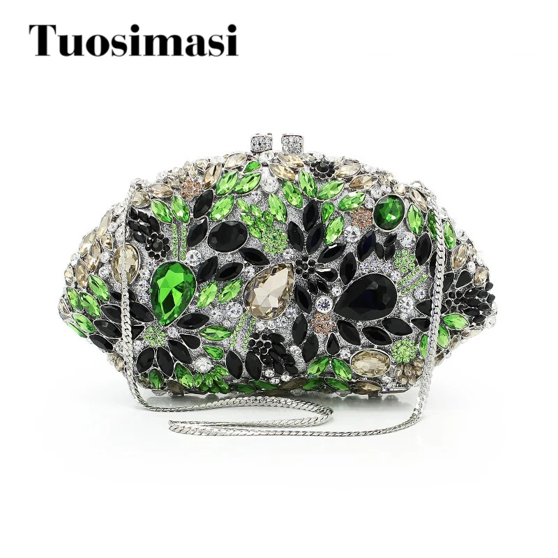 

new arrival fashion ladies fancy purses wedding big diamond clutch bag woman evening clutch party handbag (8753A-GB)