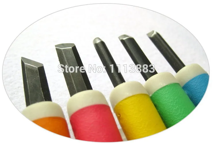 5 шт./компл. Премиум Японский Сталь режущая головка резьба по дереву долотом ящик