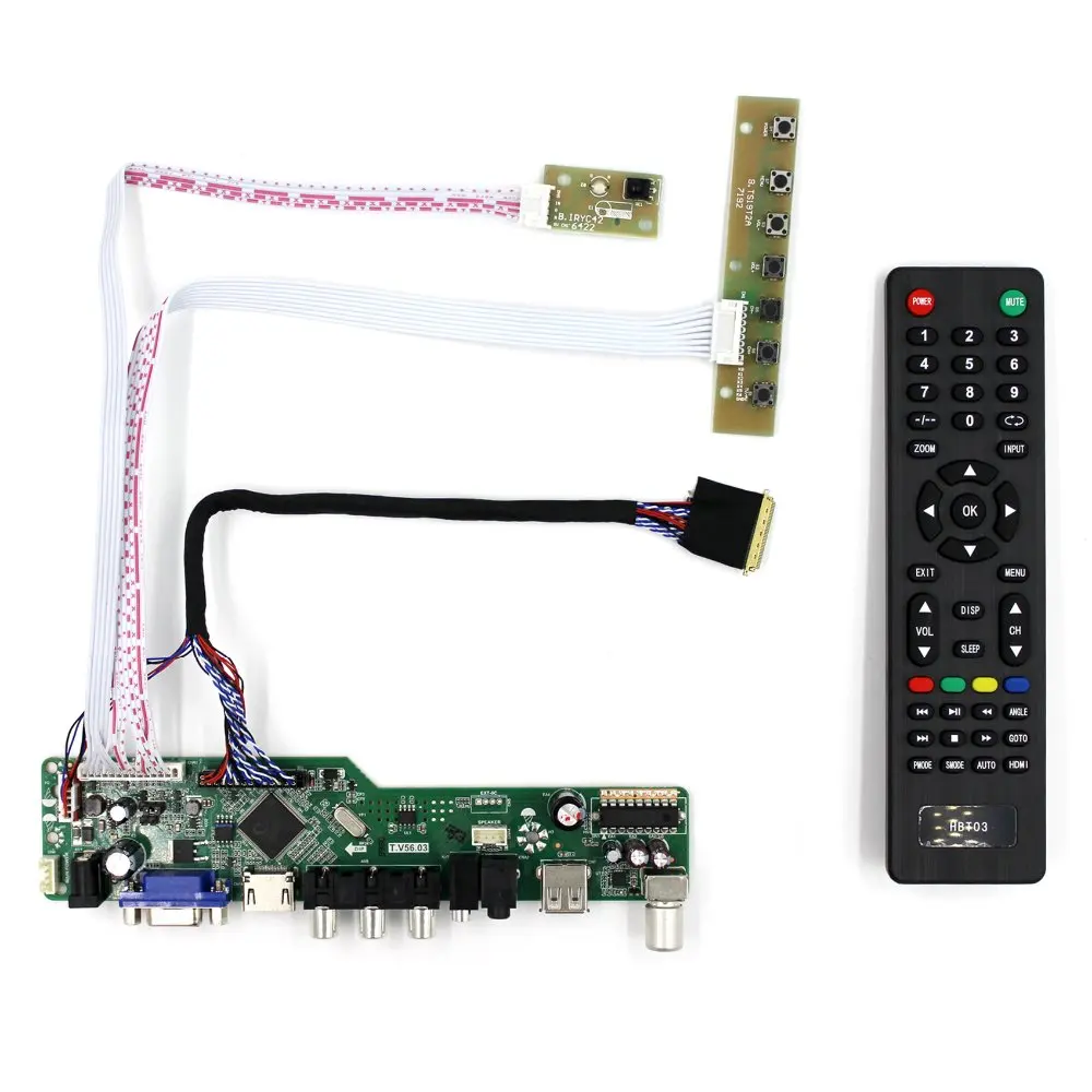 Тв H DMI VGA AV USB аудио ЖК контроллер плата для 15 6 &quot17 3&quot B156HW01 B156HW02 LP173WF1 N173HGE 1920x1080