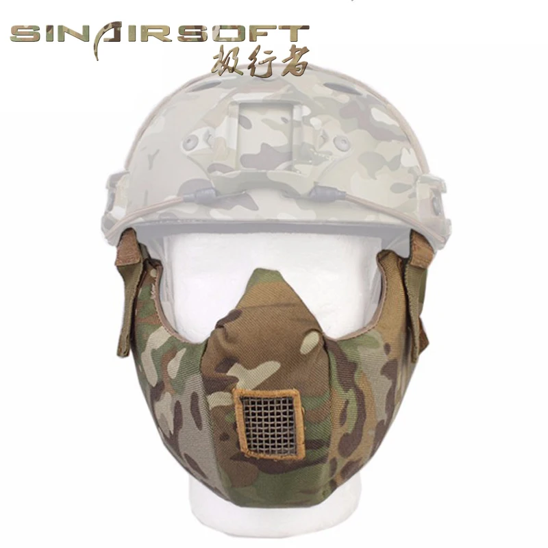 Тактическая защитная маска на половину лица SINAIRSOFT защитные очки для быстрого
