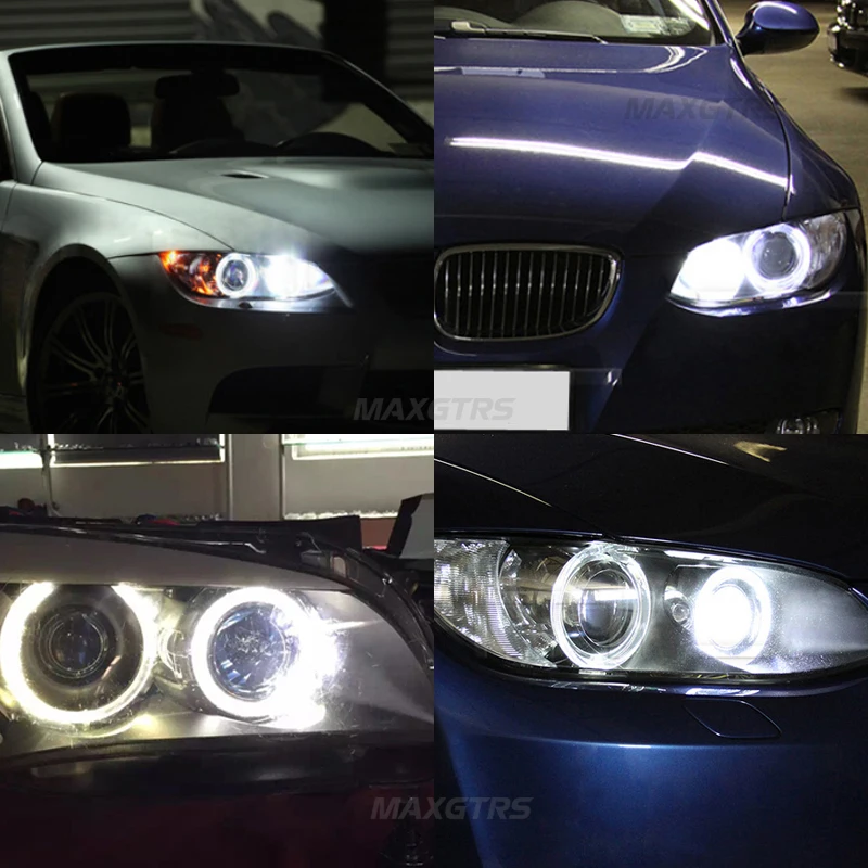 2x6 Вт 12 автомобильная лампа с CREE чипом лампочка белым/синим/красным светом для Bmw