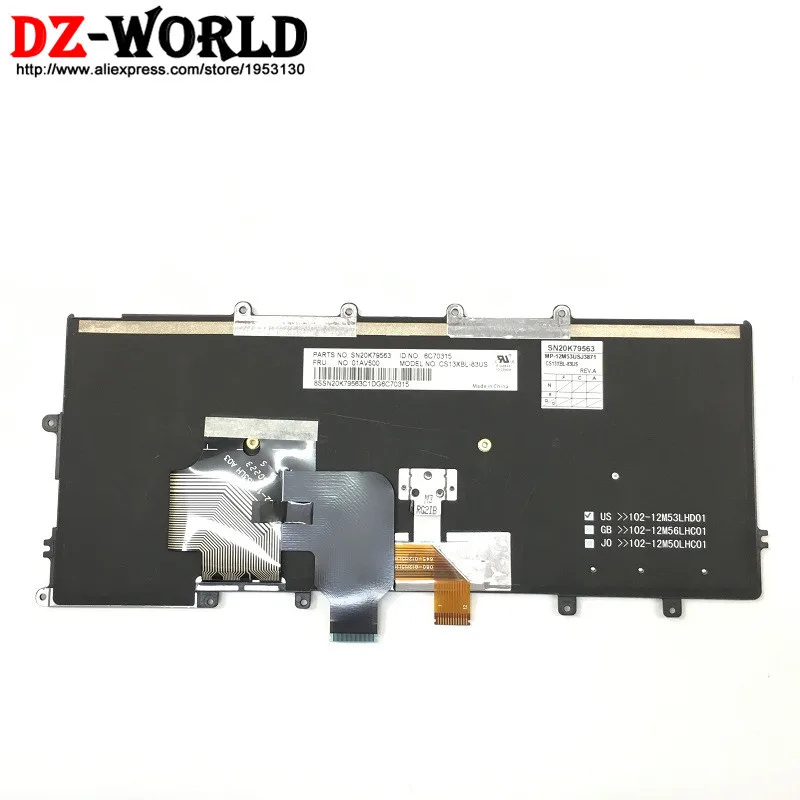 Новый оригинальный американский английский клавиатура подсветки для Thinkpad X230S X240