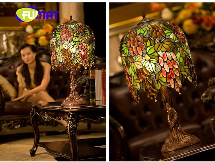 Медная прикроватная лампа FUMAT в европейском пасторальном стиле Классическая