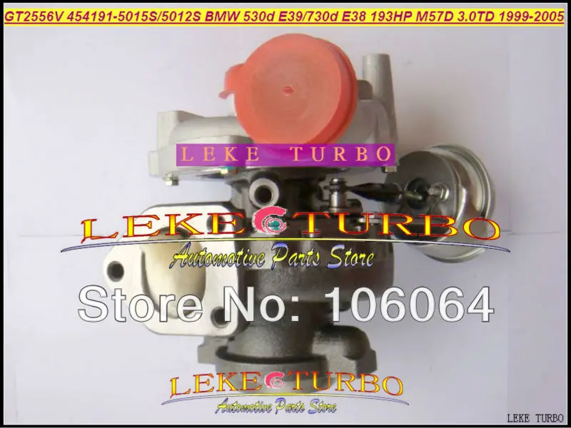 GT2556V 454191 5012S 5015S турбокомпрессор турбины для BMW 530D E39 730D E38 1999 05 M57D M57 D30 3.0L 193HP|turbocharger