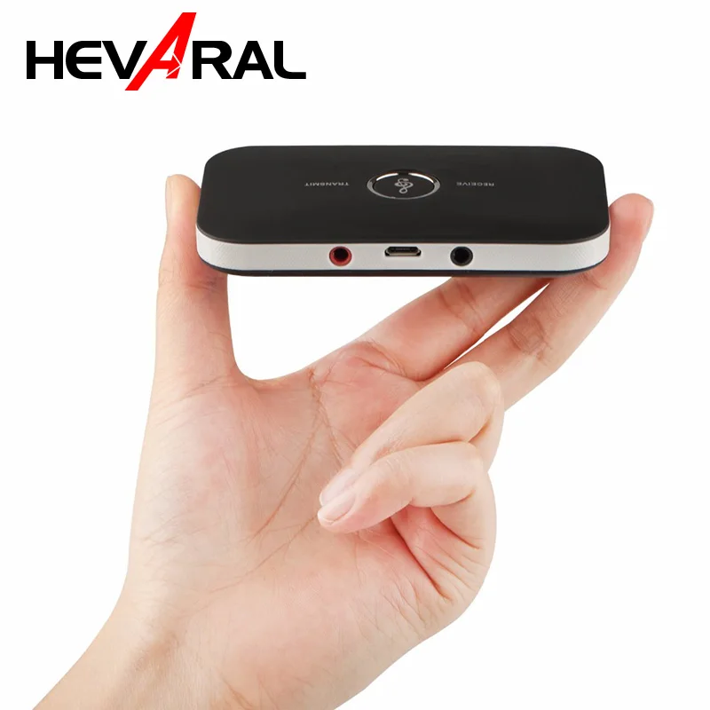 HEVARAL-receptor transmisor inalámbrico 2 en 1, Adaptador Bluetooth para auriculares, altavoz para...