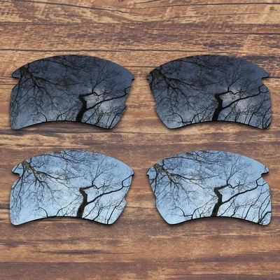 Black and Silver ToughAsNails поляризованные Сменные линзы для солнцезащитных очков Оукли Flak 2,0 XL(только линзы)-несколько вариантов - Цвет линз: Black and Silver