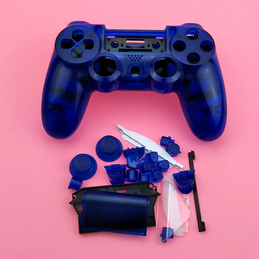 Юйси для sony Playstation 4 PS4 Dualshock 4 старая версия Геймпад контроллер Прозрачный передний задний корпус Оболочка Чехол