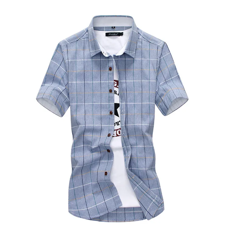 Мужская рубашка летняя повседневная с коротким рукавом|brand dress shirt|dress shirtdress shirt brand