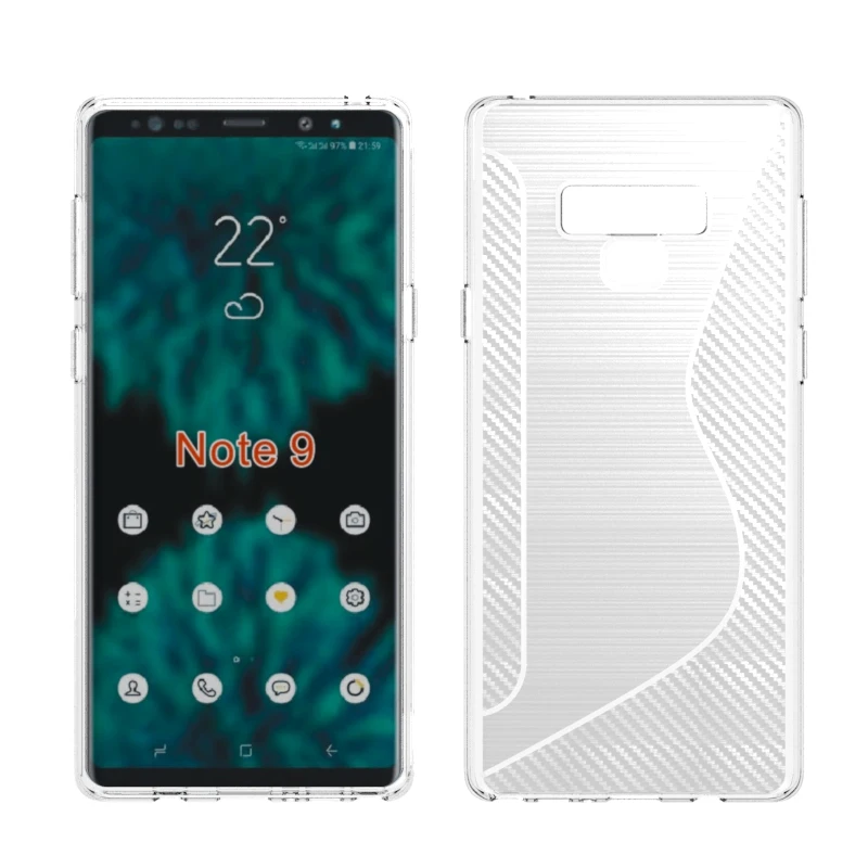 10pcs/lot.black shockproof Anti-skid S Line TPU Gel Skin Case Cover For Samsung galaxy note 9 |