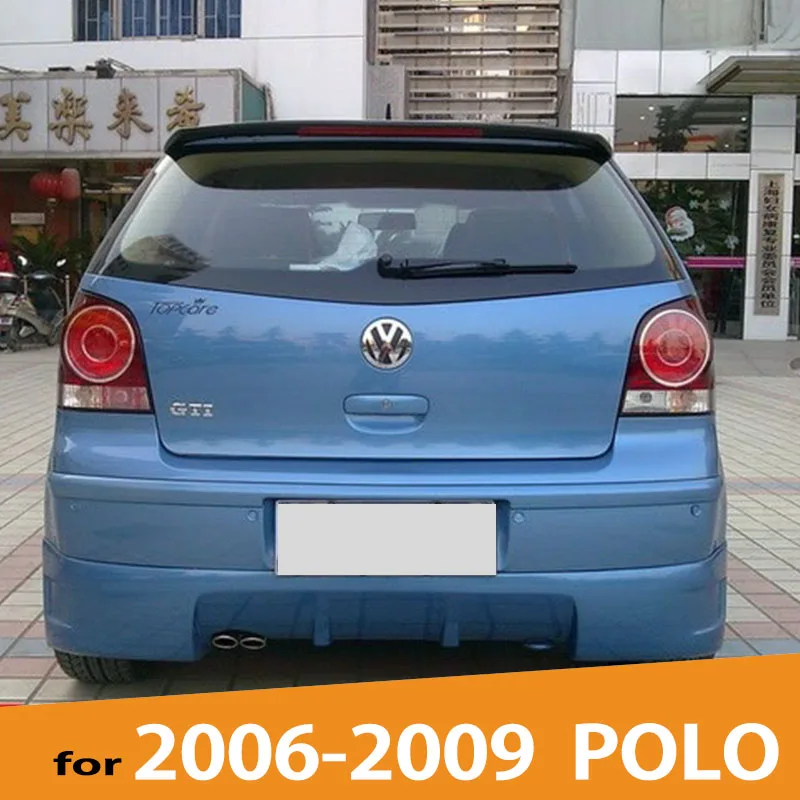 VOE поло ABS Пластик Материал заднее крыло спойлер багажника для Volkswagen Polo 2006 2007 2008 2009