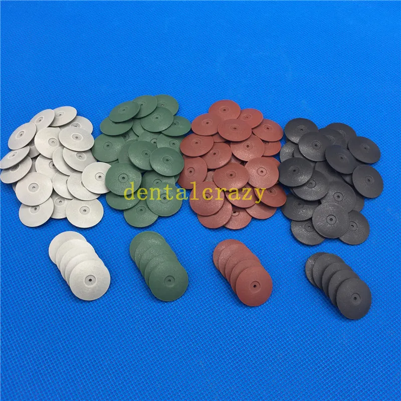 100pcs High Quality Dental Lab Polishing Wheels Burs Silicone Rubber Polishers 4 colors | Красота и здоровье