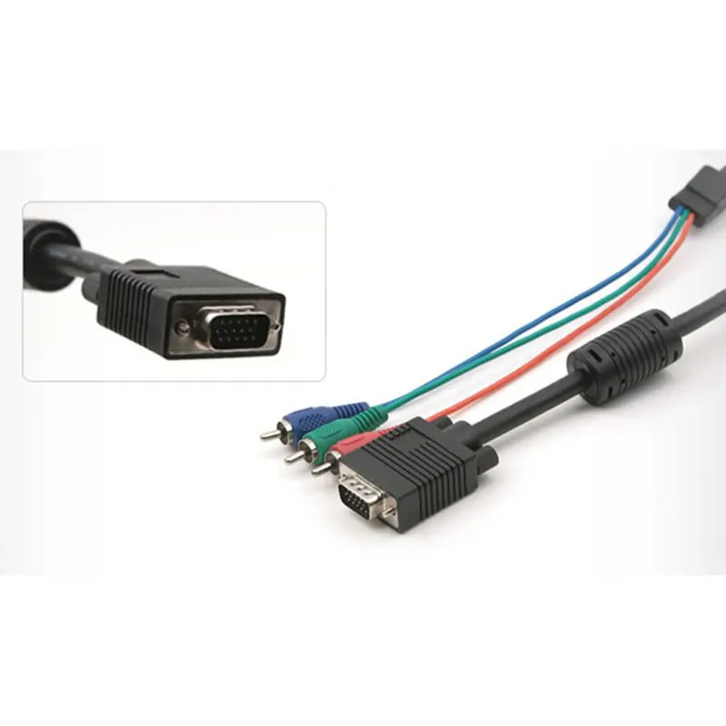 VGA до 3 RCA компонентный видео Кабель 1 8 м | Компьютеры и офис