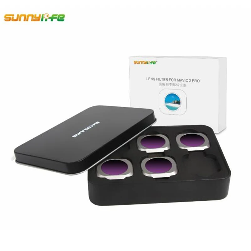 Sunnylife 4 шт./компл. ND8-PL ND16-PL ND32-PL ND64-PL фильтр объектива для DJI MAVIC PRO/Air 2/PRO Drone