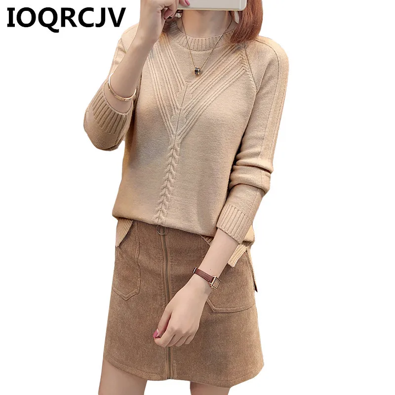 

2019 Winter Women Sweaters And Pullovers O-Neck Long Sleeve Casual Sweater Female Jumper Tops Knitted Sweaters Pull Femme R577