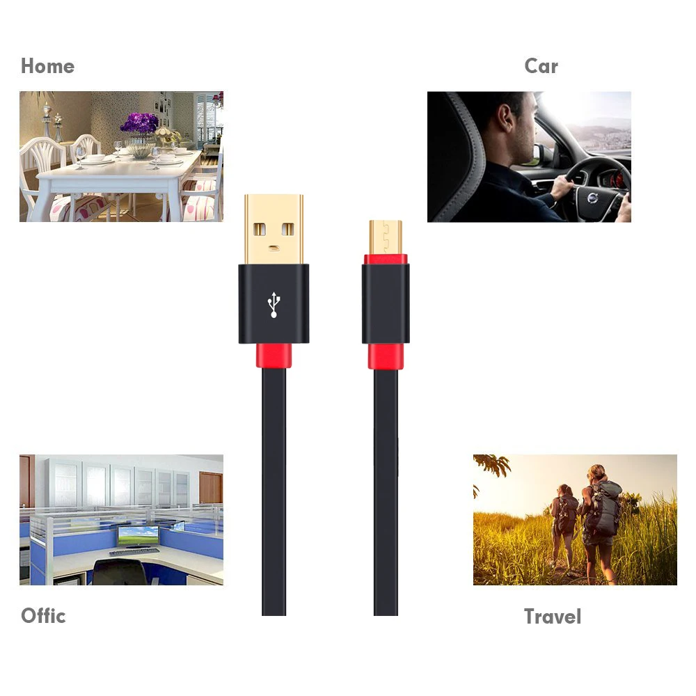 Lungfish кабель Micro USB 2 0 зарядное устройство и синхронизация в 1 плоский дизайн 3 м 5