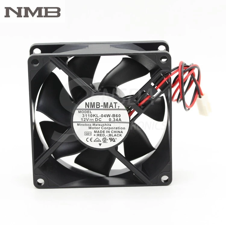 Для NMB 3110KL 04W B60 8025 80 мм 8 см DC 12 В 0 34a чехол для компьютера ЦП инвертор сервера осевой