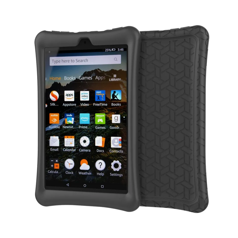 Силиконовый чехол для Amazon Kindle Fire HD 8 защитный силиконовый 2016/2017 # Y4|Чехлы планшетов